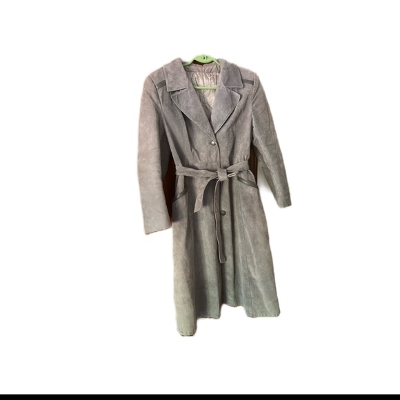 Suede Lined Trench Coat - Picture 1 of 4